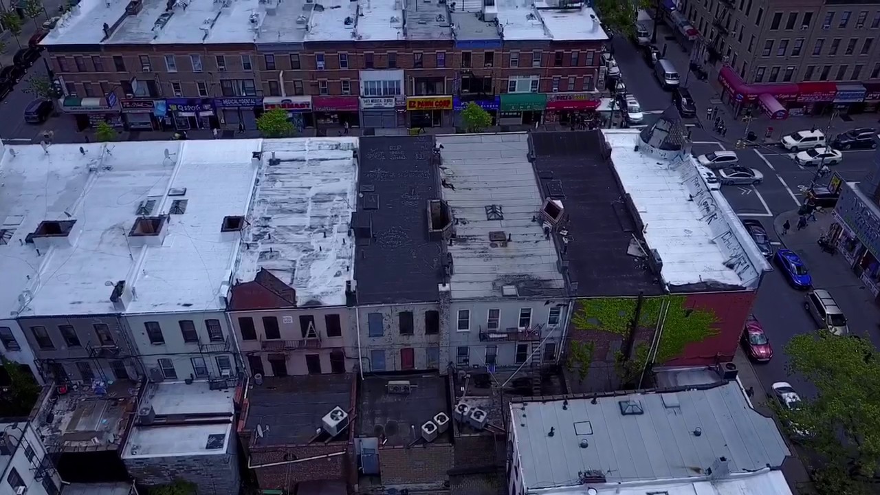 Sunset Park Brooklyn. Drone view
