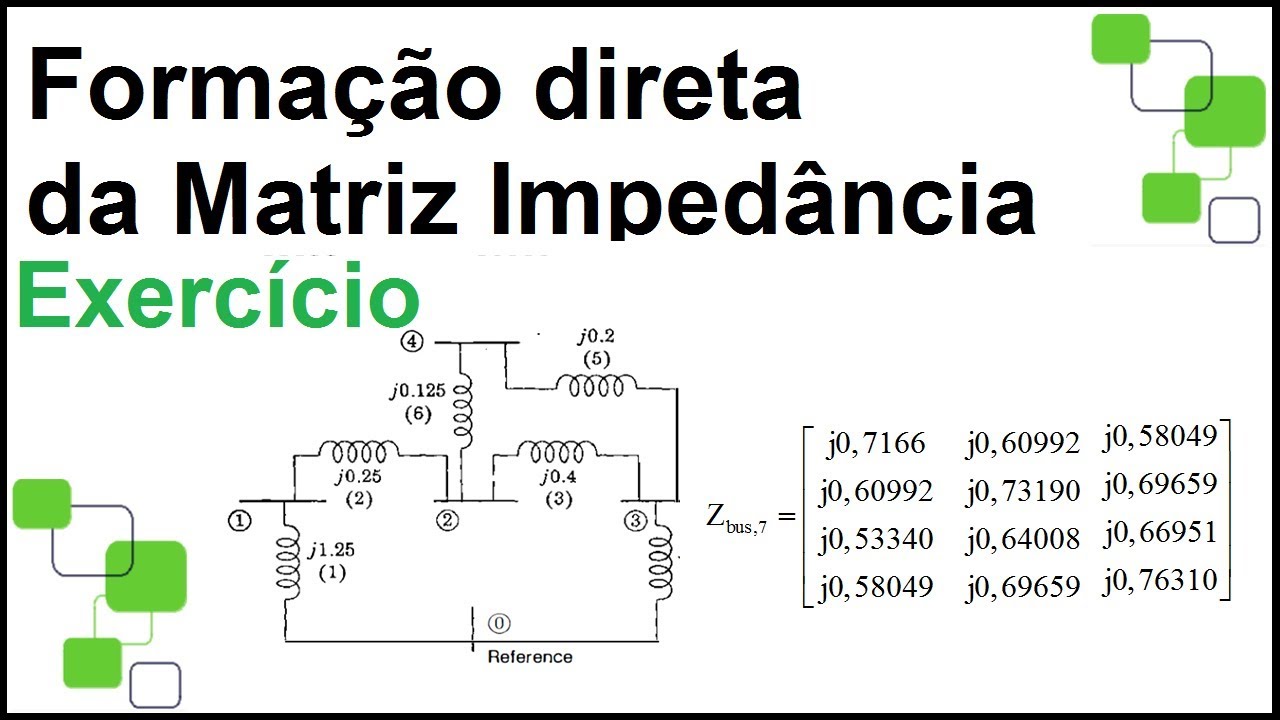 Exercício Formação Direta da Matriz impedância