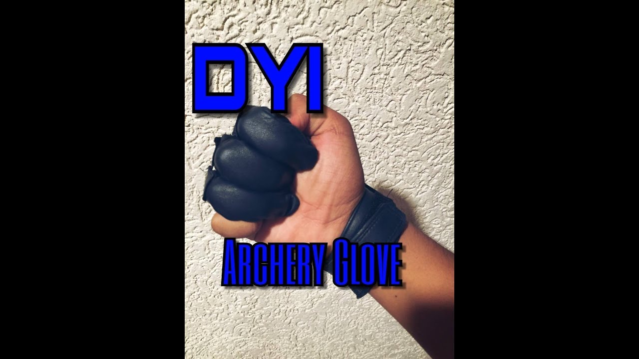 DIY how to make a archery glove / cómo hacer un guante para arqueria