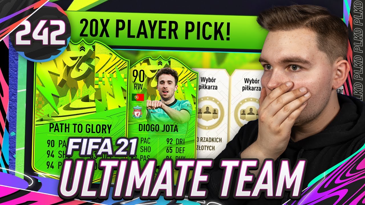 TRAFIŁEM NOWĄ KARTĘ! 20X PLAYER PICK - FIFA 21 Ultimate Team [#242]