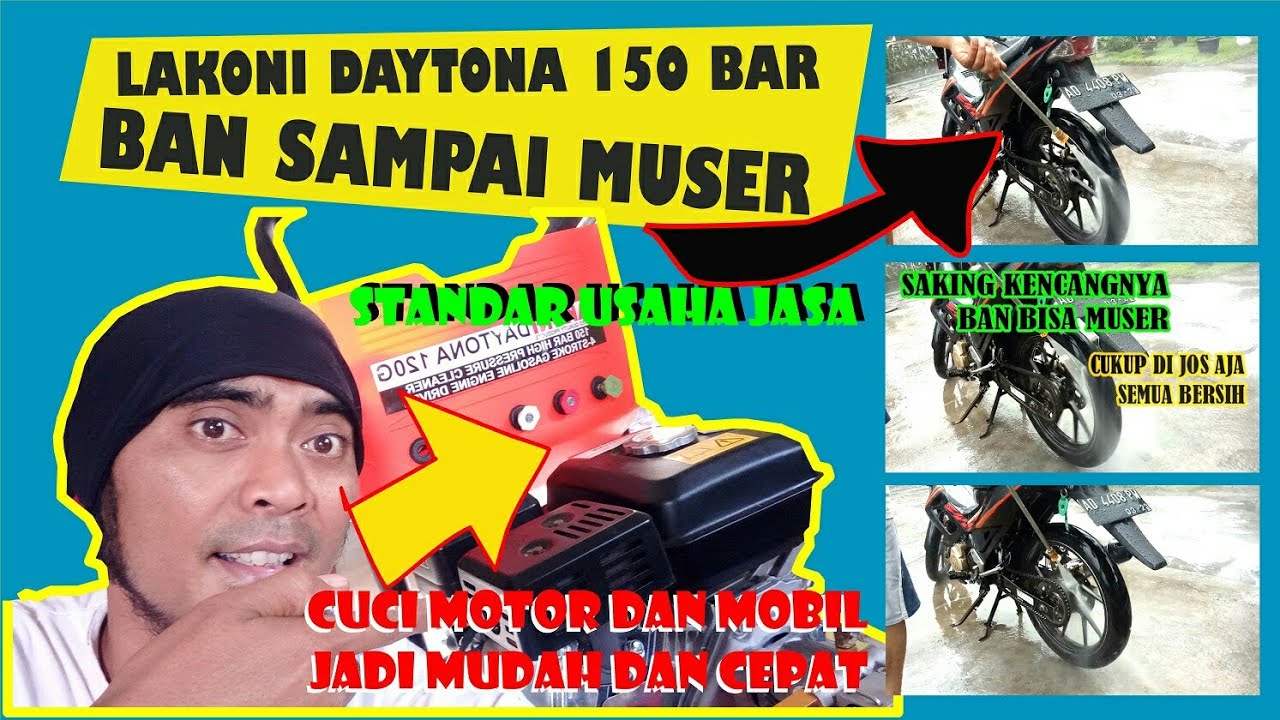 LAKONI DAYTONA 120g BAN DAN VELG SAMPAI MUSER SEMPROTANNYA PALING KENCANG