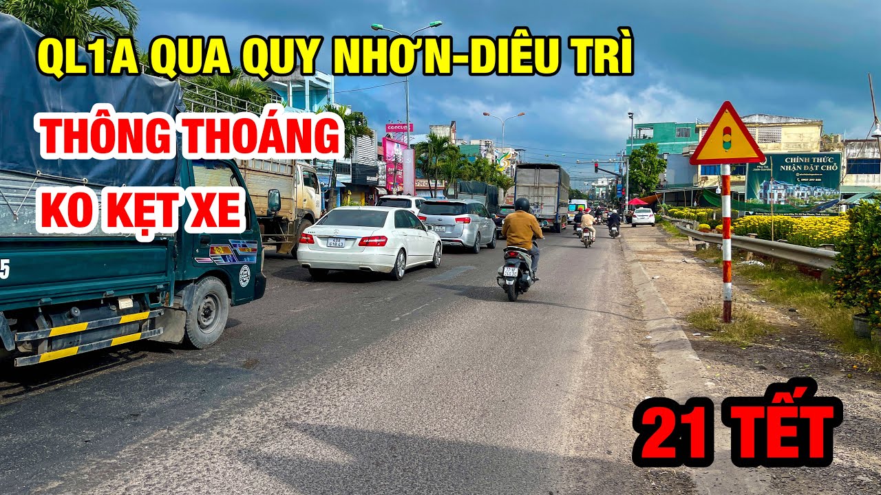 TÌNH HÌNH XE CỘ QUA QUY NHƠN DỊP TẾT | 21 TẾT CÒN THÔNG THOÁNG