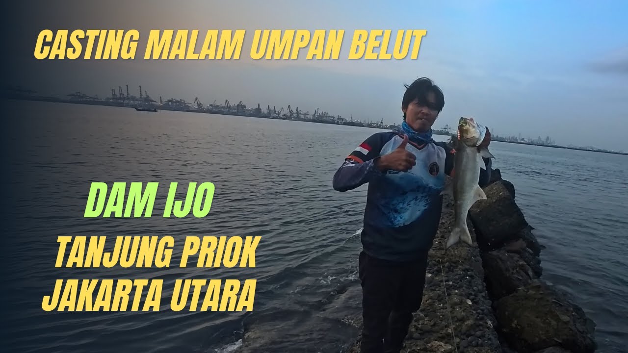 Troling Di Saat Menuju Spot Dam Ijo Tanjung Priok Dapat Sambaran Barracuda | Mancing Casting Dam Ijo