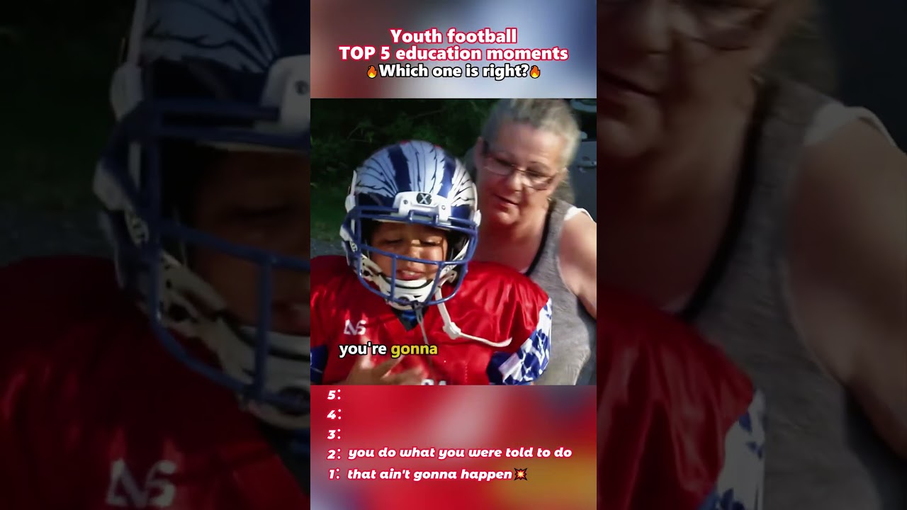 What should be paid attention to in youth football education?#nflfootball #youthfootball