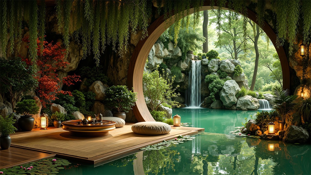 Remove Negative Energy & Ease Anxiety | Hidden Zen Oasis For Relaxation | Tranquil Meditation Mus...