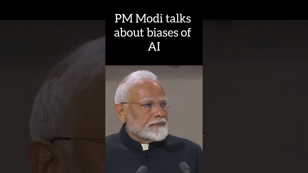 PM Modi talks about the biases of AI.#AI #aiactionsummit #modi