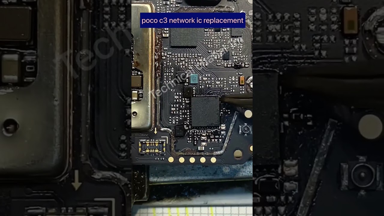 poco c3 network ic replacement mobile repairing tips and tricks #mobilerepairing