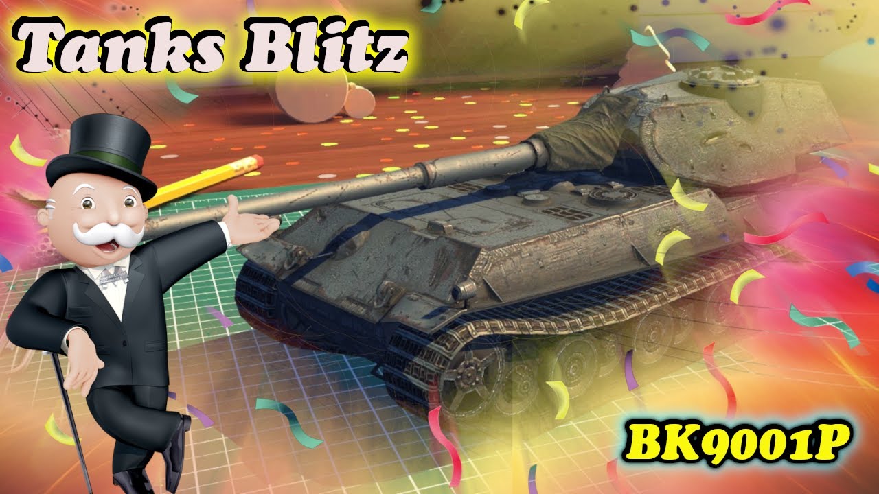 Обзор VK9001P Достойный мастодонт💥  Tanks Blitz🔥