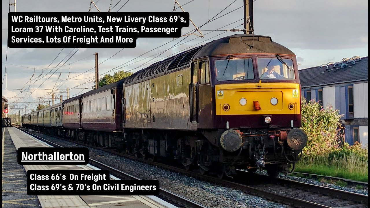 Trains At Northallerton - East Coast Mainline - In July 2025