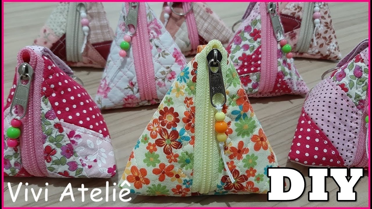 Porta Moedas Triangular | Passo a Passo | Vivi Ateliê