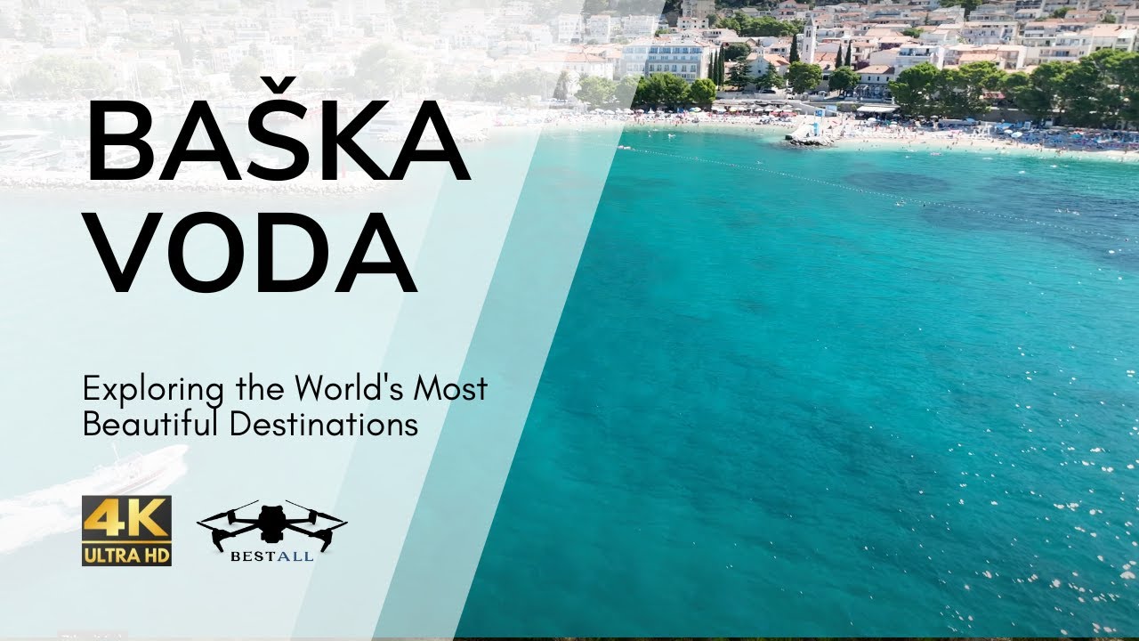 Baška Voda  Croatia 4K 🇭🇷 Discovering Baška Voda, Croatia from a bird's-eye view:A drone photography