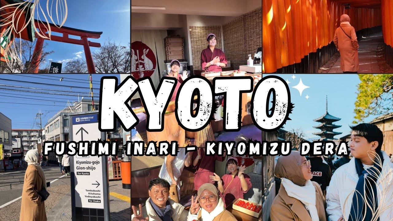 🇯🇵[Vlog] Kyoto Jepang  | Wisata ke Fushimi-inari dan Kiyomizu-dera + Mochi Viral Kyoto!