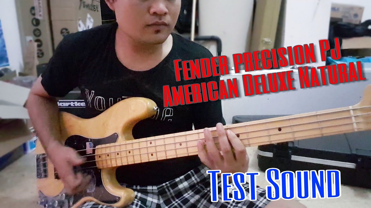 Fender American Deluxe Precision PJ Natural Test Sound
