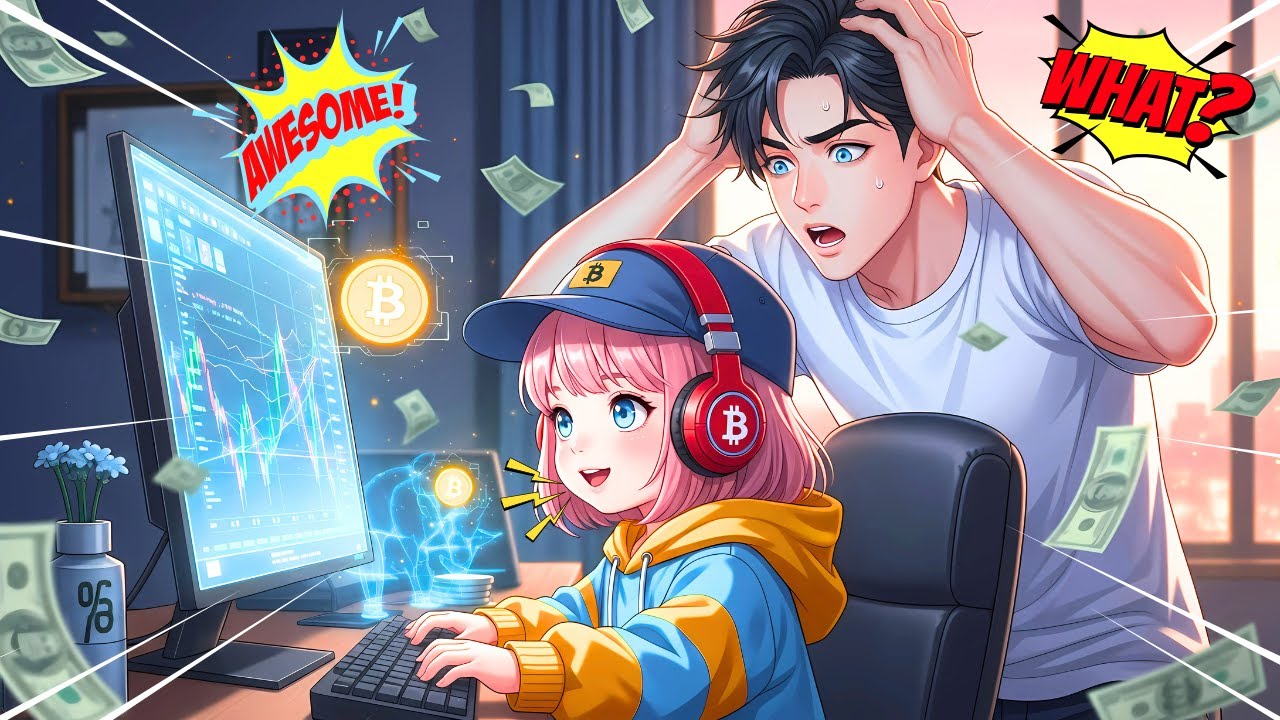 🌟RENACÍ, leí la mente de mi HIJA GENIO INVERSORA de 5 años y me hice MILLONARIO BITCOIN|Manhwa mejor
