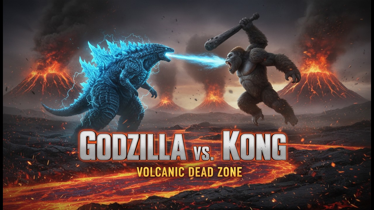 Epic Kaiju War: Kong vs. Godzilla: Volcanic Dead Zone