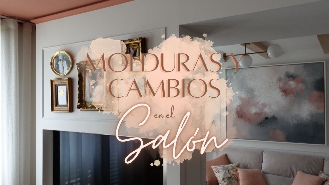 Ponemos MOLDURAS en el SALÓN | NUEVO COLOR en el techo 🥰💕😍