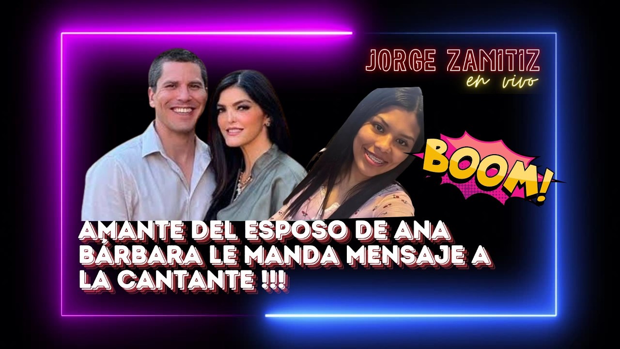 Amante del esposo de Ana Bárbara le manda mensaje a la cantante #anabárbara
