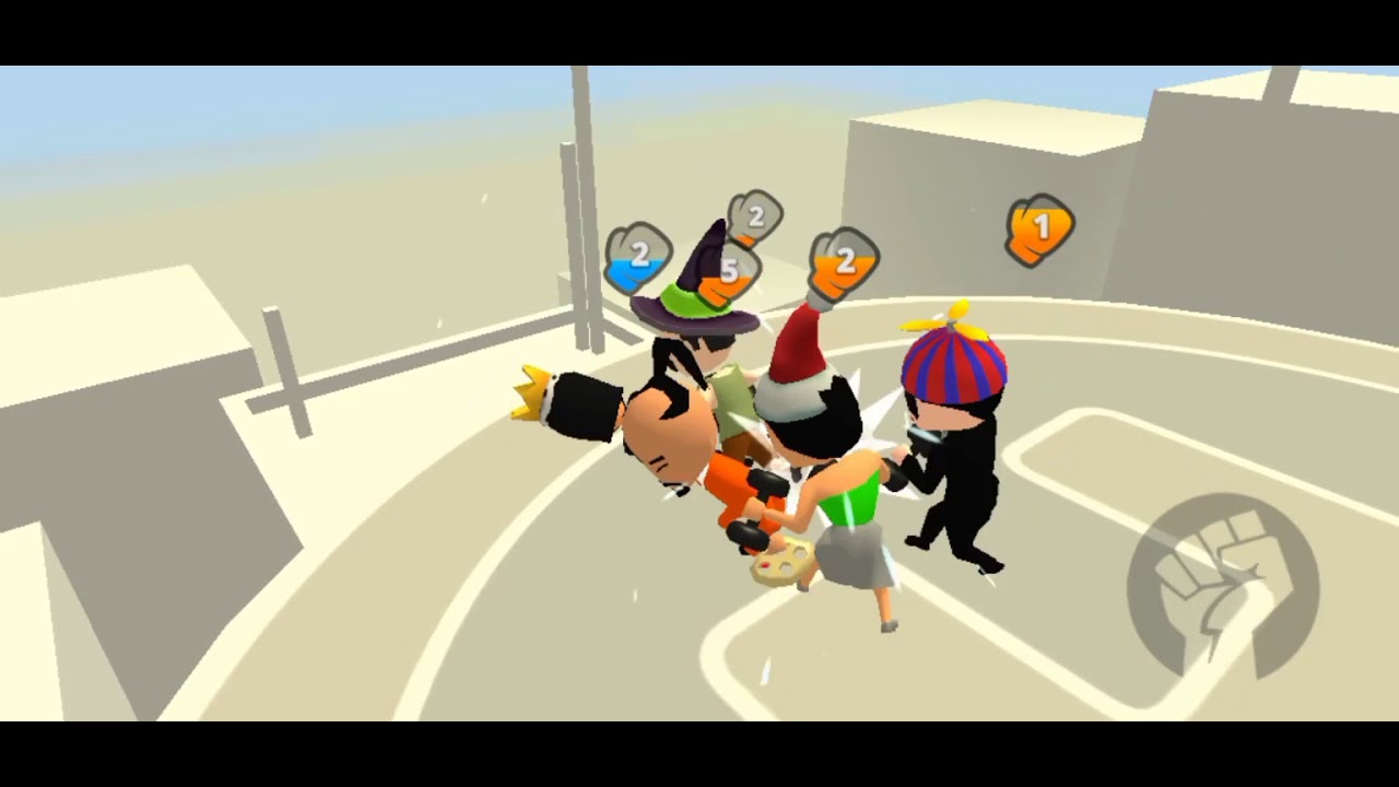 I am playing I the one action fighting game in android (Helipad)
