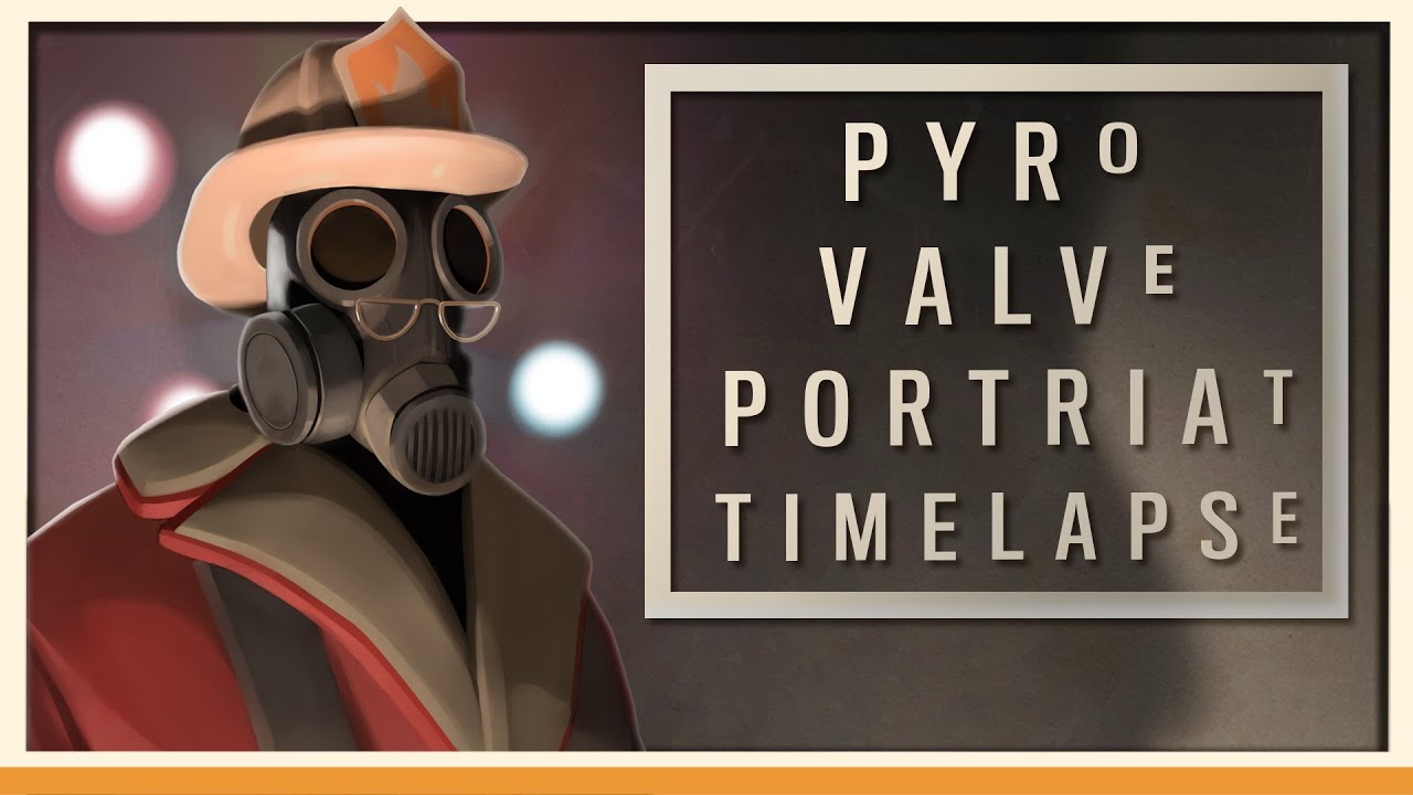 [SFM Full Poster/Paintover Timelapse] Pyro Valve Portrait