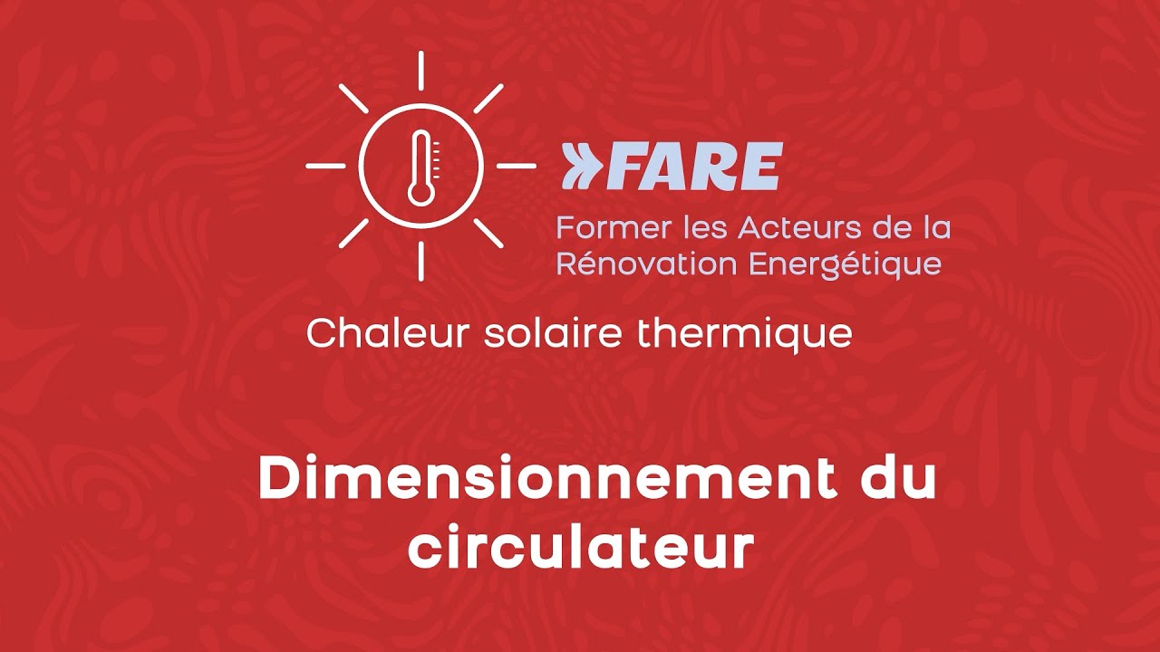 Dimmensionnement du circulateur