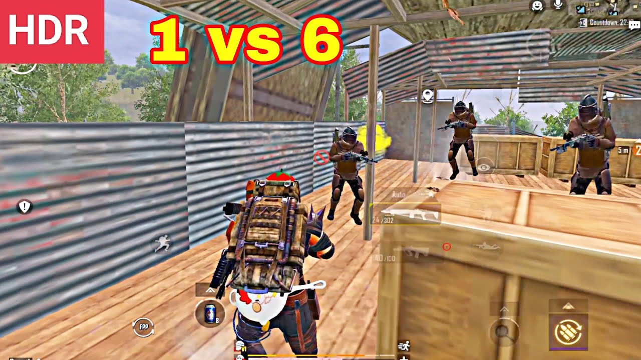 1 vs 6✌️pubg metro royale old Blackade zone advance gameplay