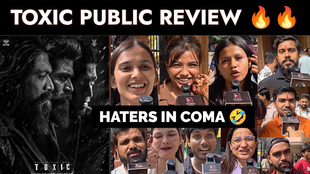 Toxic public review | Haters Trolled 😂 | Rocking Star Yash | toxic public review | yash | toxic 🔥
