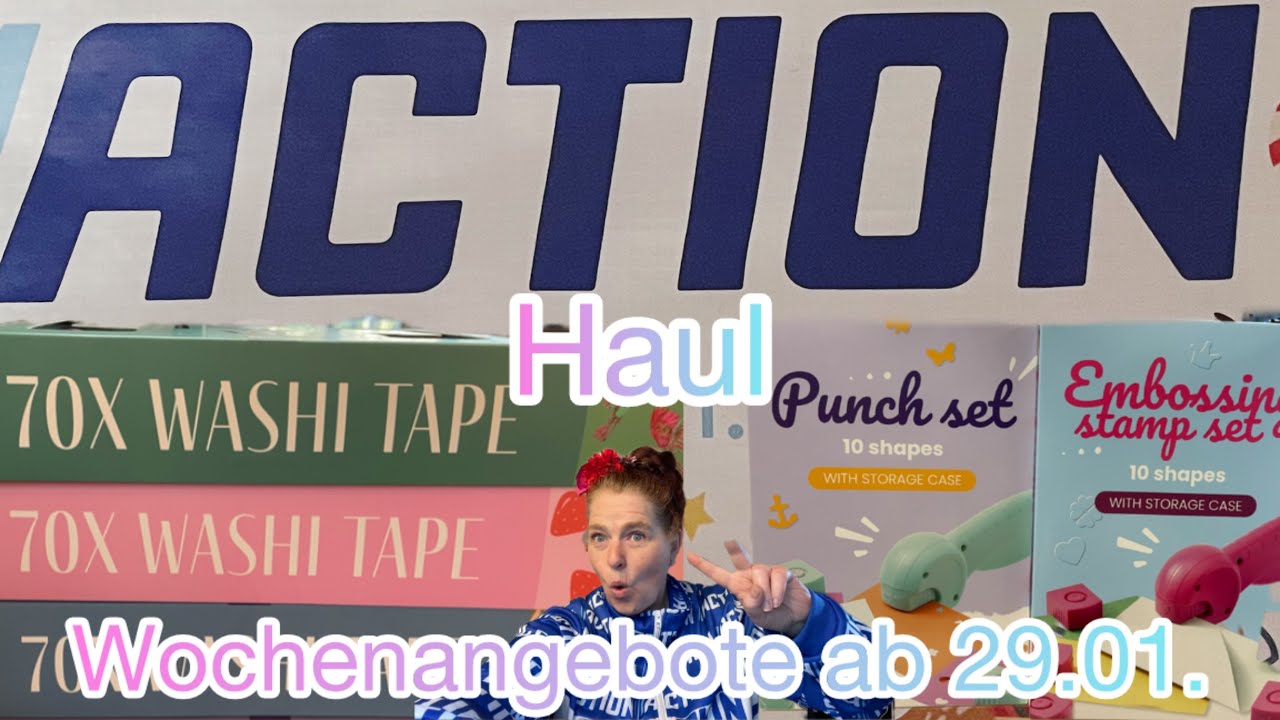 Action Haul ❤️ Wochenangebote ab 29.01. 🤩 Liverundgang & Haul 💕280 Washitapes 💕 Neue Bastelmarke ?