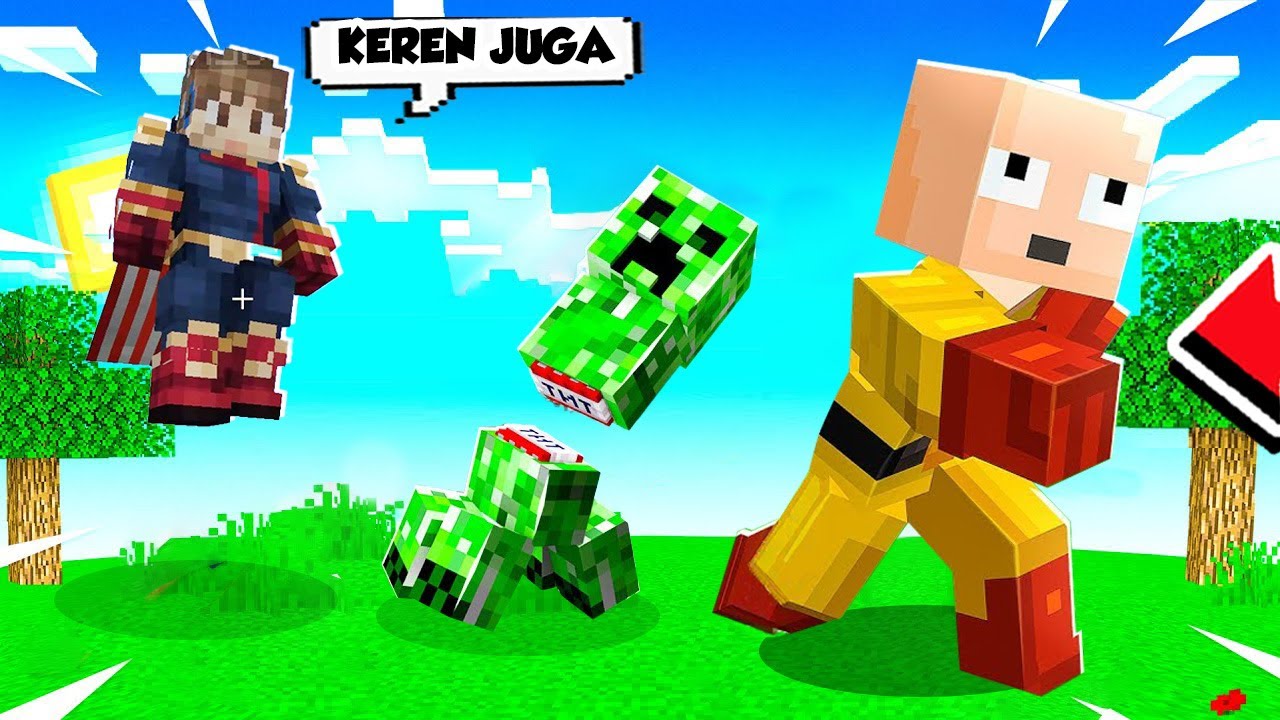 KITA COBAIN KOSTUM SUPERHERO PALING OP DI MINECRAFT!!!