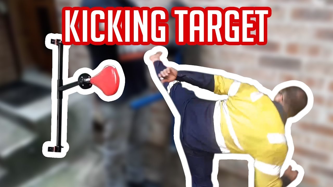 Making a kicking target for my Grand Master