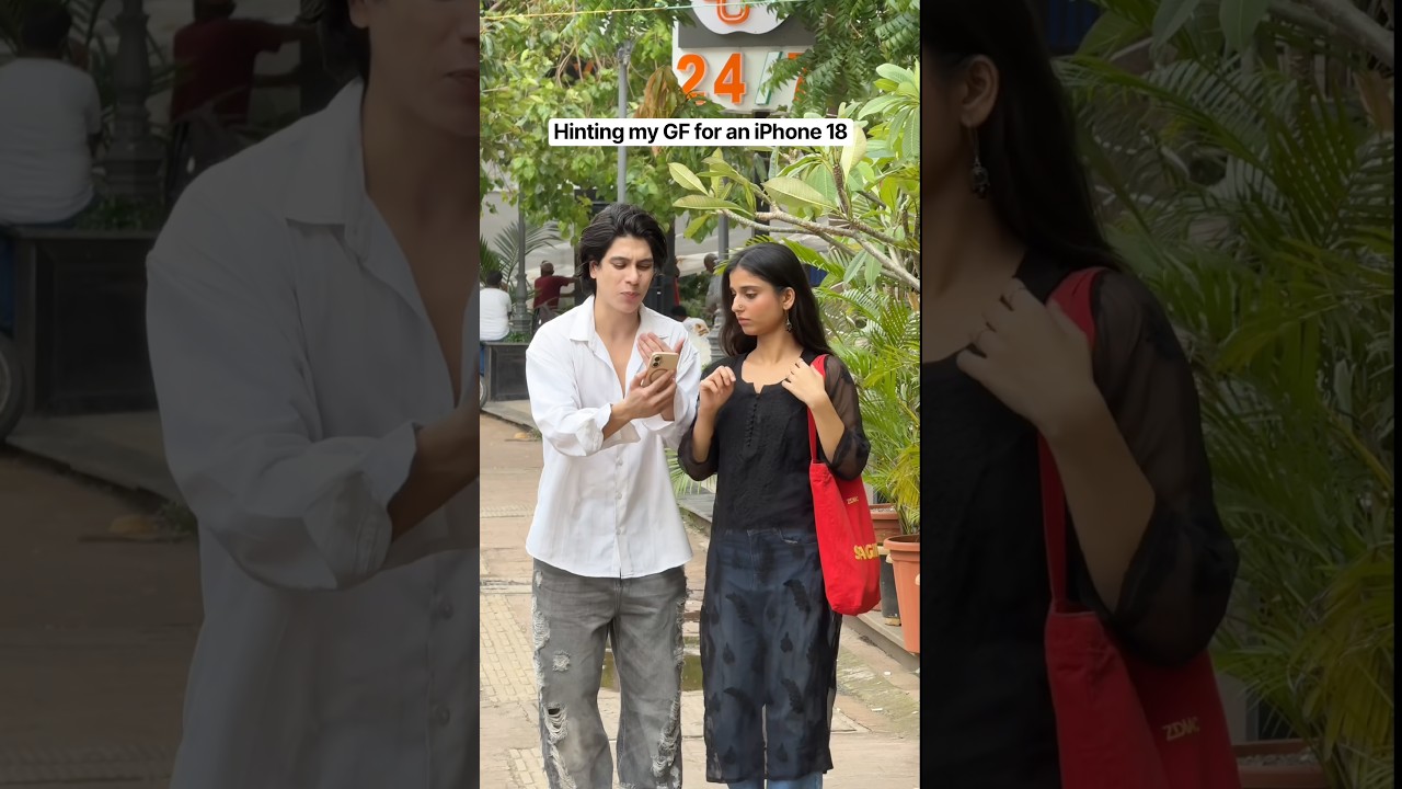 Hinting my GF for an iPhone 18 ❤️😂 | Aman Sethi | #shorts