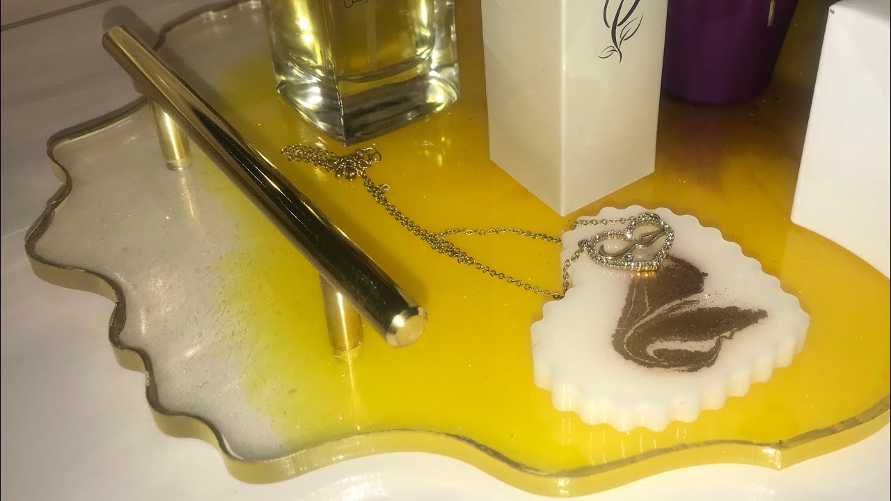 تركيب المسكات  في صينية الريزن ✨ Install the handles in the resin dish