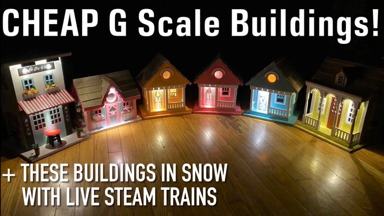 Victoria BC: CHEAP G Scale Buildings upgraded with LED lights! Ready to customize (Please subscribe)