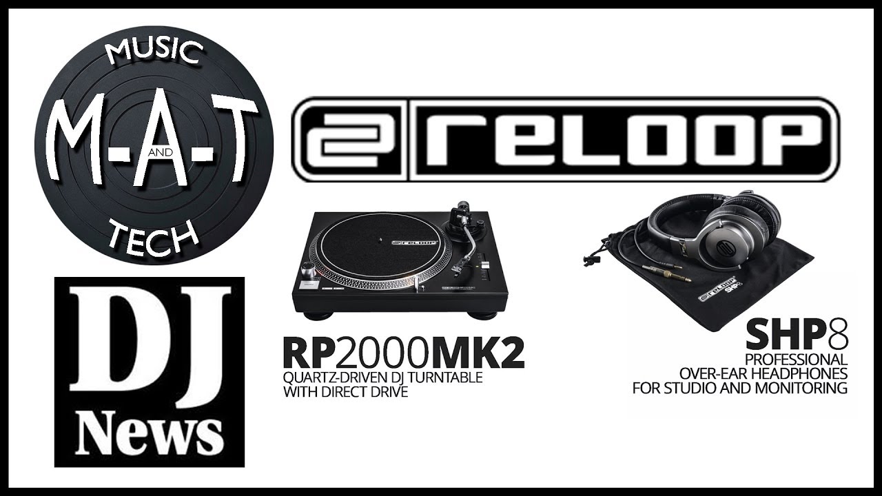 Reloop RP-2000MK2 Turntable & SHP8 Headphones on The M-A-T
