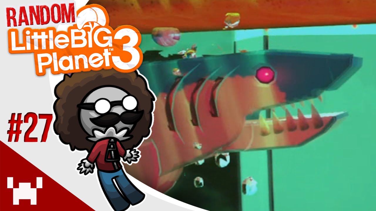 NOT MORE SHARKS!! - Little Big Planet 3: Random Multiplayer - Ep. 27