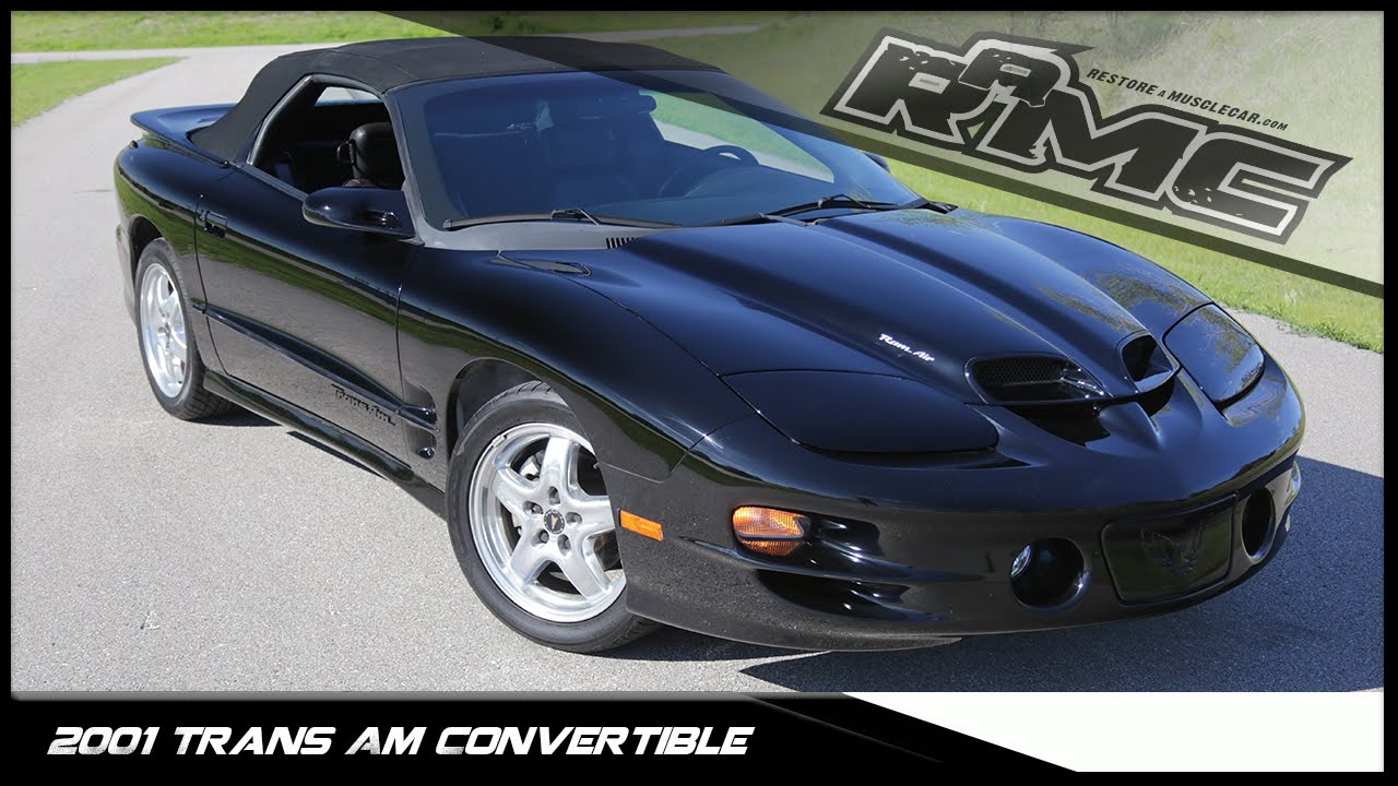 2001 Convertible Trans Am Low Miles 