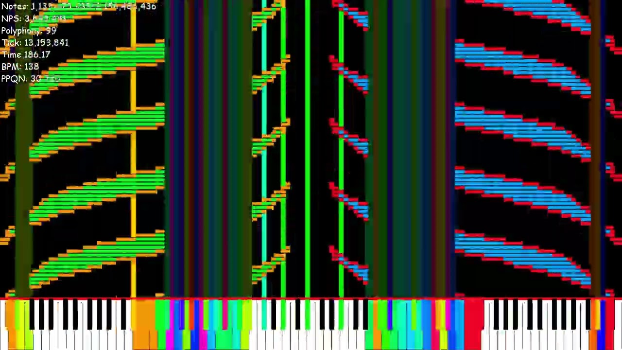 (Spammy Black MIDI) BAD APPLE EXTREME ACT⁷ - ooo 000 (2.1 Billion)