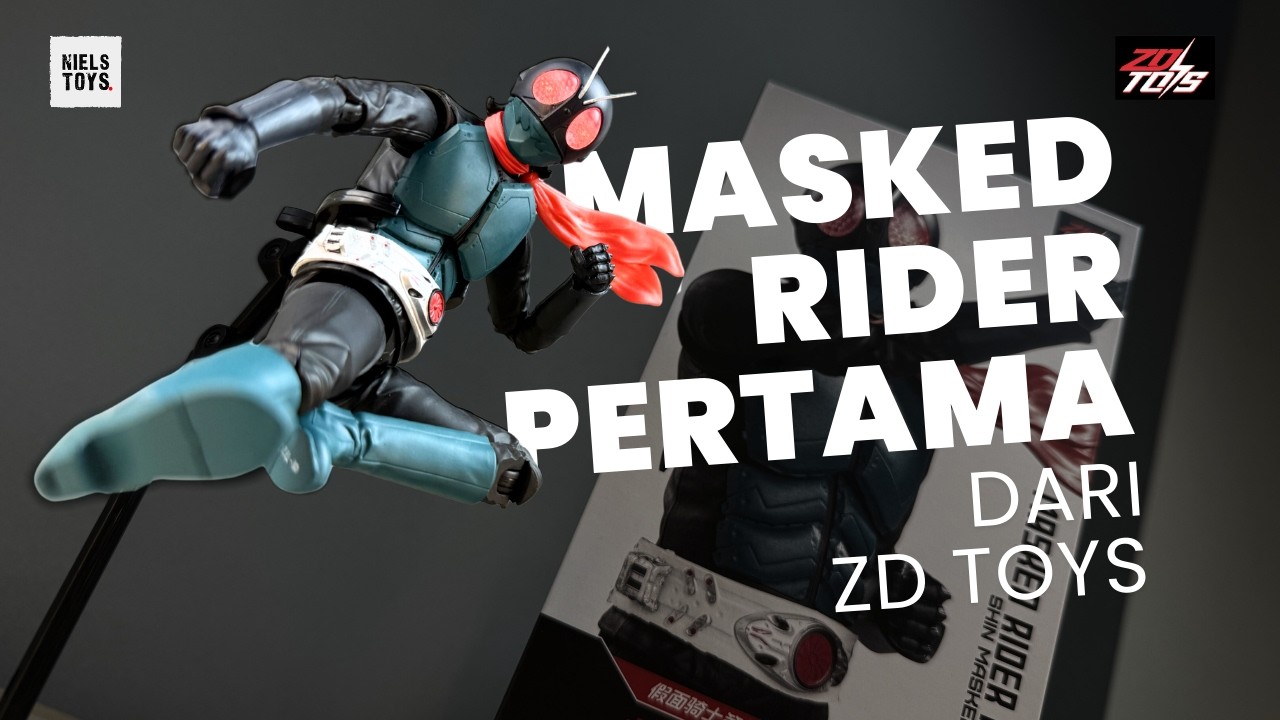 GUE SUKA BANGET... SAMPAI LIHAT PINGGANGNYA 😭 ZD TOYS SHIN MASKED RIDER NO.1