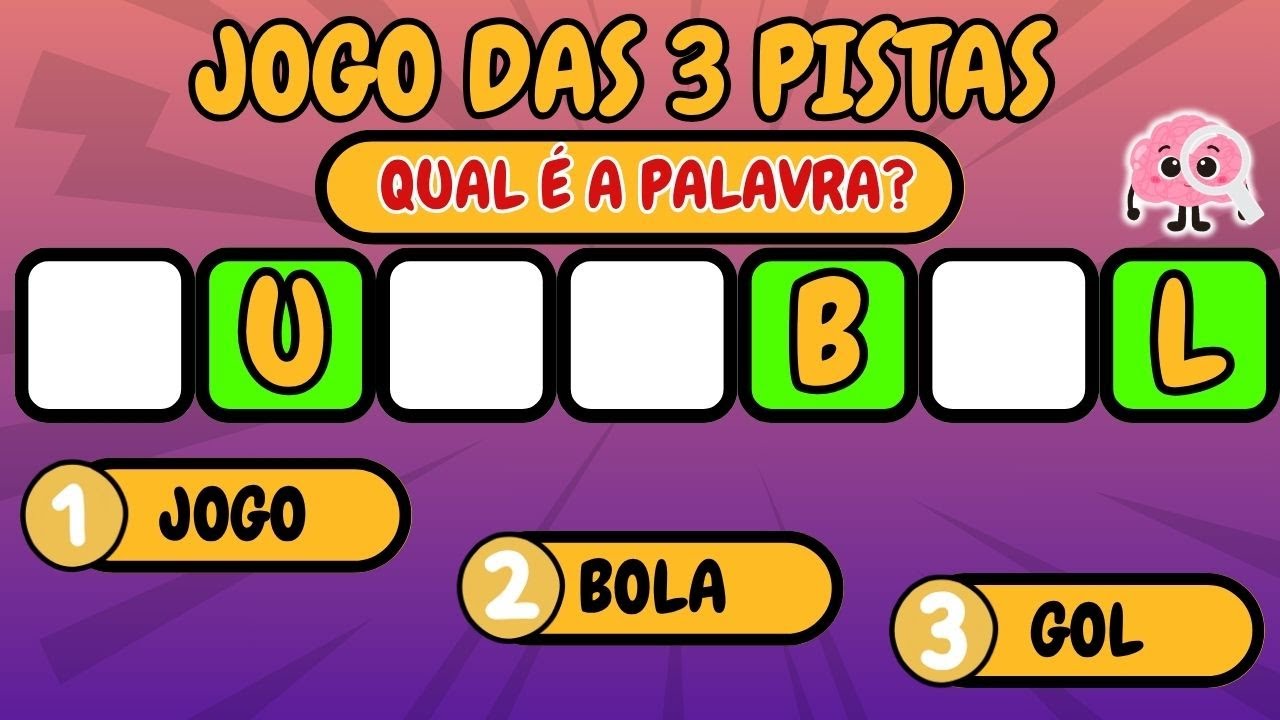 QUIZ❓JOGO das 3 PISTAS! Qual  é a palavra?  🧠💡