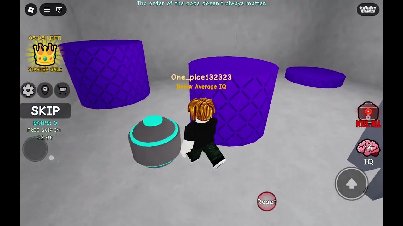 Seeing my iq in roblox
