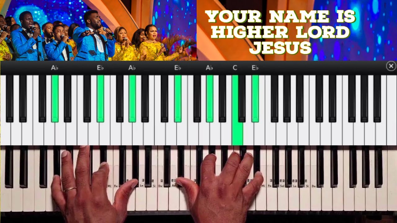 Loveworld Singers - YOUR NAME IS HIGHER LORD JESUS | Piano Tutorial | YOUR NAME IS HIGHER LORD JESUS