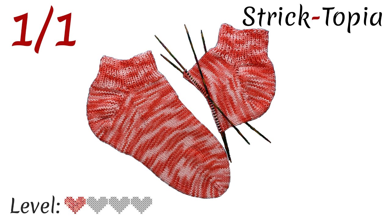 Sneaker Sommer Socken stricken leicht gemacht - Video 1/1 - Komplett