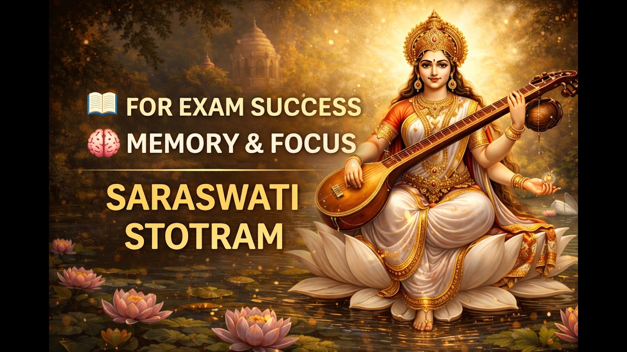 Powerful Mantra for Learners ✨ Saraswati Stotram for Focus & Good Results 🕉️