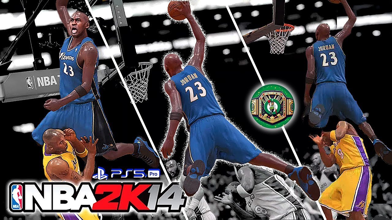 Michael Jordan And-1 Dunk OVER Kobe Bryant | NBA 2K14 (PS5 Pro) | Air Jordan vs Black Mamba [4K HDR]