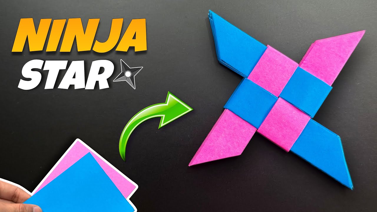 How to Make a Paper Ninja Star [ Easy Origami For Beginners ]