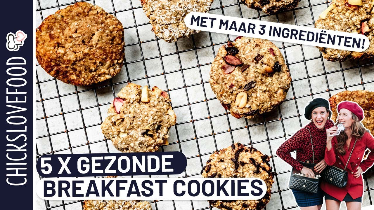 5X gezonde breakfast cookies met 3 ingrediënten | CHICKSLOVEFOOD