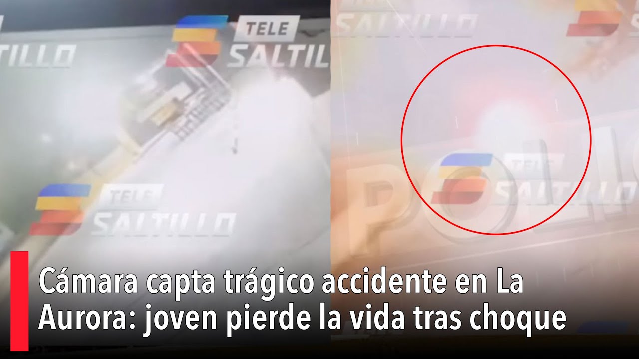 Cámara capta trágico accidente en La Aurora: joven pierde la vida tras choque