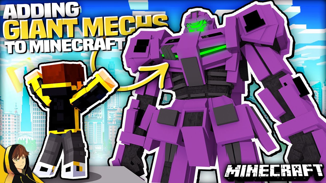 This MOD adds GIANT MECHS / GUNDAM's to MINECRAFT... It's INSANE!