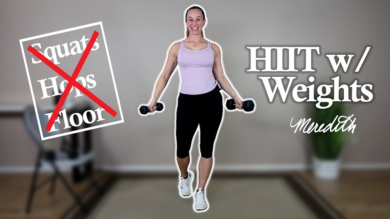 No Squats! No Hops! No Floor! Standing HIIT Workout w/ Dumbbells For Seniors | Advanced | 25 Min