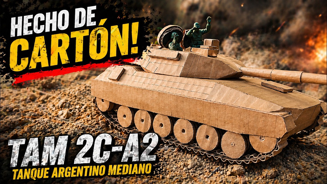 Cómo hacer el Tanque Mediano Argentino TAM 2C-A2 de Cartón | Tutorial completo.
