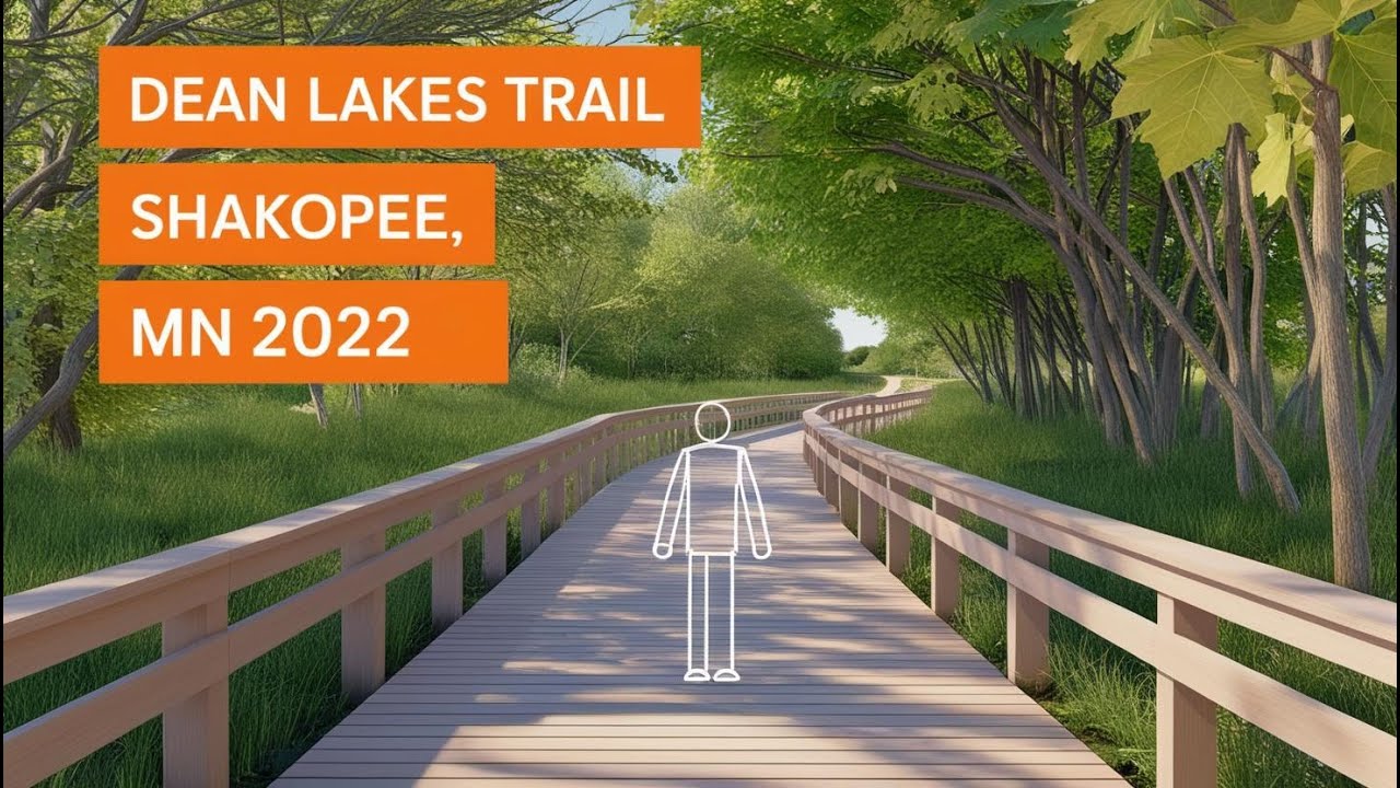 Dean Lakes Trail Virtual Walking Trail 2022 - Shakopee, MN | #4K